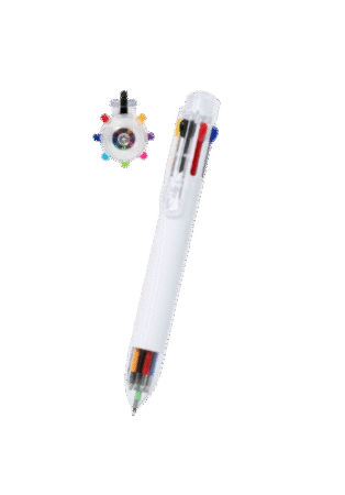 Stylo bille 8 couleurs