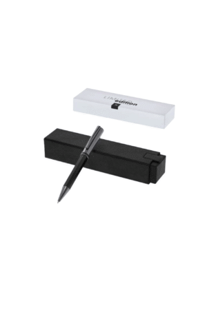 Stylo bille en aluminim et acier inox noir