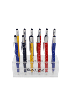 Stylo bille stylet + 6 outils (tournevis, règle, niveau..) x16