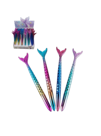 Stylo bille queue de sirene x36
