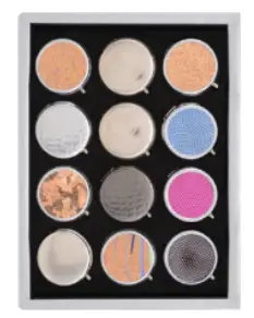 Cendrier de poche, décors assortis x24 pcs