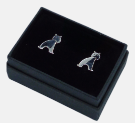 Boutons de manchette forme chat