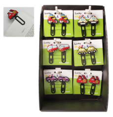 Set de 2 marque page orné d'une voiture assortis x 24