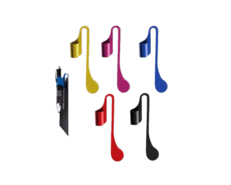 Marque pages  aluminium 2 en 1 couleurs assorties