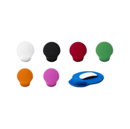 Tapis de souris en polyester doux couleurs assorties