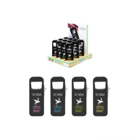 Briquet rechargeable avec decapsuleur integré assortis X13