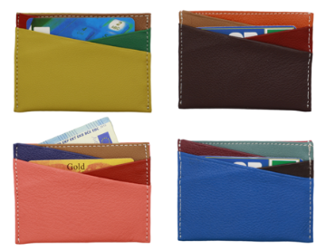Etui multi extra plat en cuir multi couleur x12