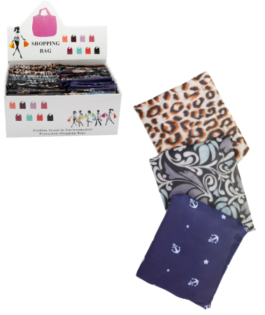Présentoir de shopping bags, motifs assortis x36 pcs