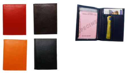 Portefeuille, porte cartes de crédit, identité, en cuir