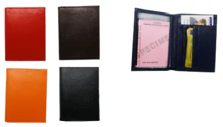 Portefeuille, porte cartes de crédit, identité, en cuir