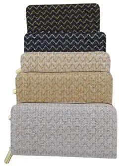 Compagnon zippé en paille, Couleurs assortis X12