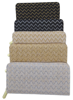 Compagnon zippé en paille, Couleurs assortis X12