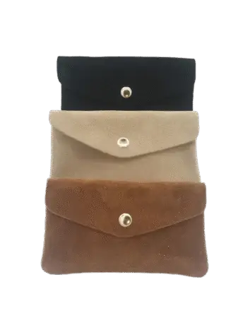 Petit compagnon total velour triple poches. Couleurs assorties