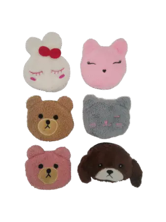 Porte-monnaie enfant en peluche forme animaux