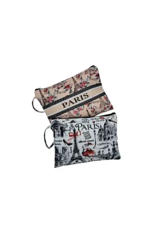 Pochette avec lance "monuments de Paris" modèles assortis