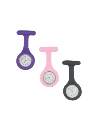 Montre infirmière, slim, quartz analogique couleurs assorties