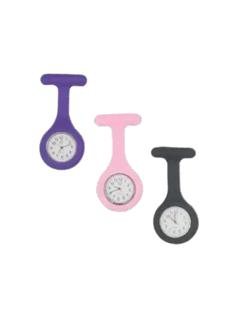 Montre infirmière, slim, quartz analogique couleurs assorties