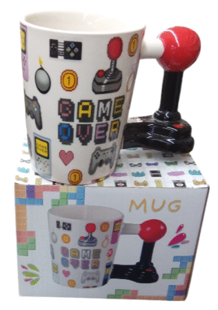 Tasse en céramique poigneé joystick
