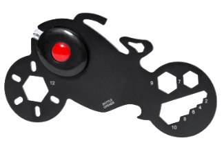Multi-outils 11 fonctions en acier inox en forme de moto