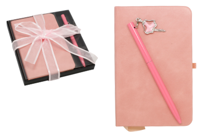 Coffret carnet A6 + stylo bille avec charm danseuse