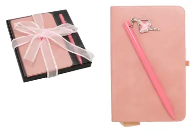 Coffret carnet A6 + stylo bille avec charm danseuse