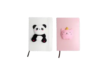 Carnet A5 80 pages couvertures squishy chat ou panda assorties
