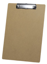 Support d'écriture format A4, en bois medium