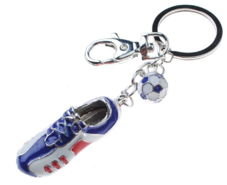 Porte-clés métal forme chaussure de foot France