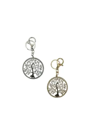 Porte-clés arbre de vie, coloris assortis grand modele