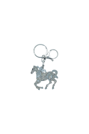 Porte-clés cheval sylver & strass