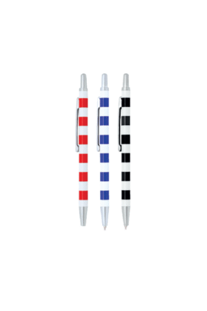 Porte mine métal à rayure pour agenda, coloris assortis x 30