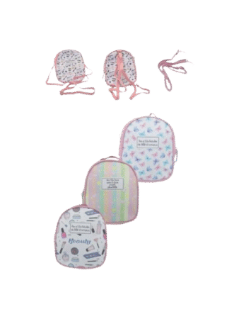 Sac à dos enfant en PU motif et textes Assortis