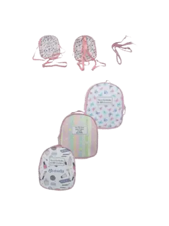 Sac à dos enfant en PU motif et textes Assortis