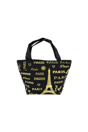 Sac motif "Paris & Tour Eiffel" couleurs assorties 320x120x210mm