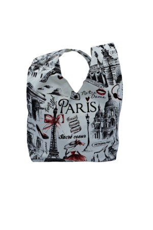 Grand Sac fourre tout "monuments de Paris" modèles assortis 410x120x480mm