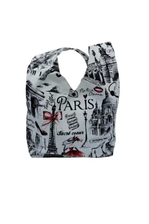 Grand Sac fourre tout "monuments de Paris" modèles assortis 410x120x480mm
