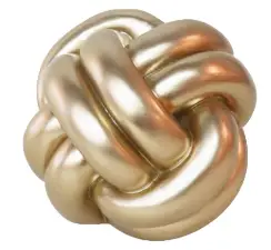 Tirelire céramique forme noeud doré
