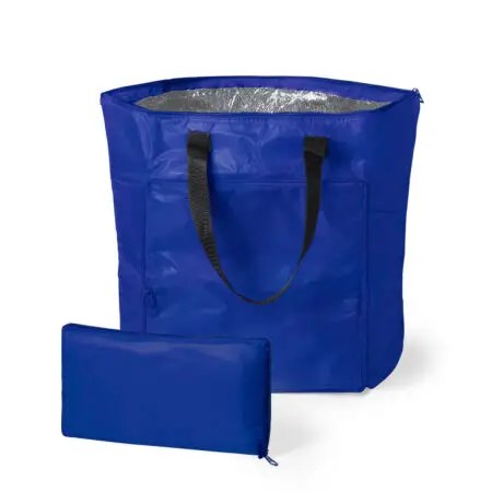 Sac isotherme pliable en polyester résistant 190T de couleurs vives et variées. Avec fermeture éclair.Résistance jusqu’à 8kg