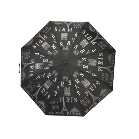 Parapluie compact manuel motif "Tour Eiffel" coloris assorties x12