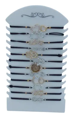 Bracelets fins métal et strass differents motifs X12