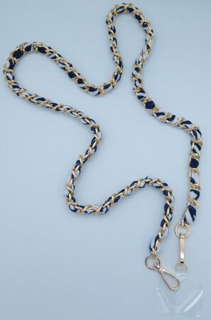 Collier accroche téléphone. Motifs assortis