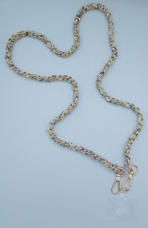 Collier accroche téléphone motif fleur
