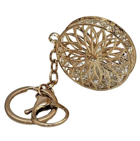 Porte-clés fantaisie doré modèle 4