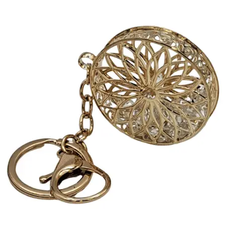 Porte-clés fantaisie doré modèle 4