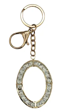 Porte-clés fantaisie doré modèle 12