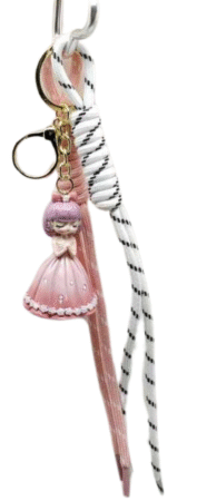 Porte-clés charms accessoire pour sac figurine. Couleurs assorties