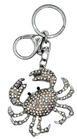 Porte-clés crabe sylver & strass