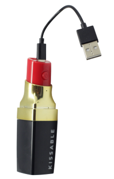 Chargeur universel 2600mAh forme rouge a lèvres