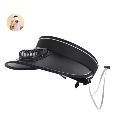 Visière avec ventilateur rechargeable et ajustable