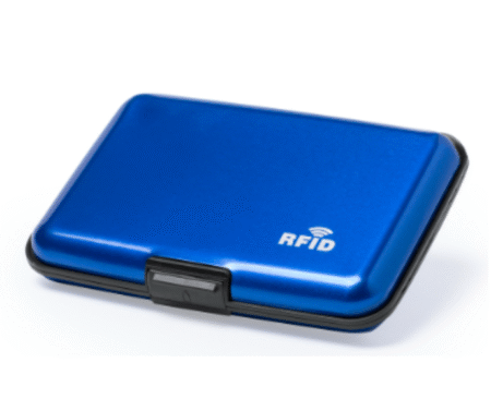 Porte carte RFID en aluminium 6 compartiments coloris assortis